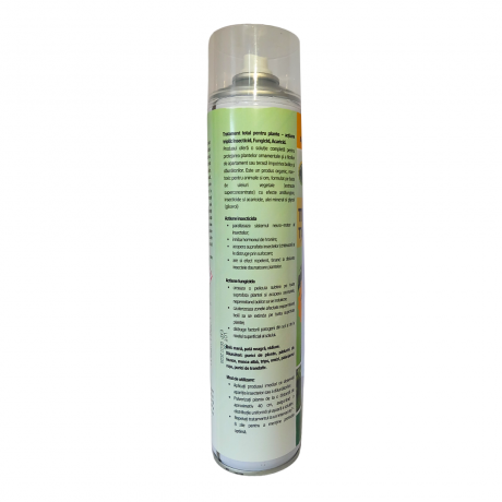 Pestmaster Spray actiune tripla, tratament total pentru plante: Insecticid, Fungicid, Acaricid, 600ml.