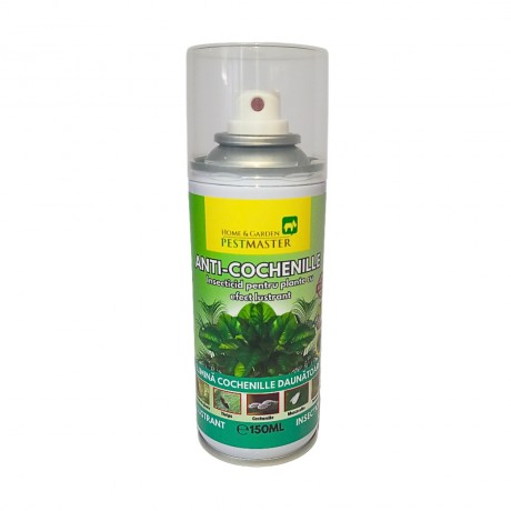 Pestmaster, spray anti-cochenille, insecticid pentru plante cu efect lustrant, 150ml.