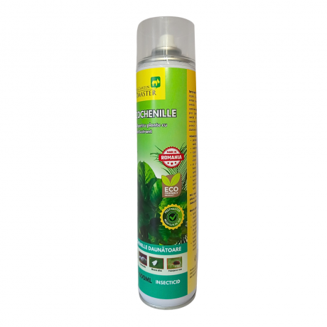 Pestmaster, spray anti-cochenille, insecticid pentru plante cu efect lustrant, 600ml.